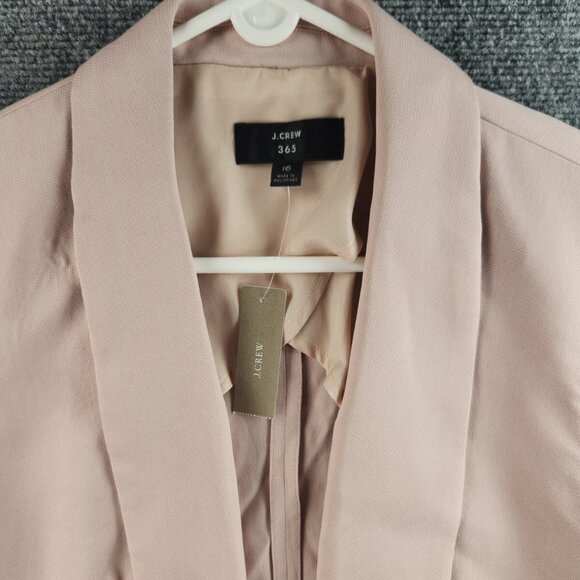 NWD J Crew 365 Women 16 Pink Blazer Long Sleeve Lyocell Shell Polyester Lined - Picture 2 of 14